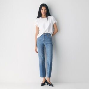 Denim Forum Women's Straight Leg Jeans in Light Blue